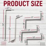 Z-Shaped Mini Wrench Set, Stainless Steel Compact Hand Tools for Small Screws, Tight Spaces, Repairs, Electronics, Home & Office Maintenance - Image 2