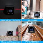 Digital Angle Finder with Electronic Laser - 4-side Strong Magnetic Angle Gauge, Cube Inclinometer with Backlight, Table Saw Miter Protractor, Woodworking Measuring Tool, Level Box for Hanging - Image 6