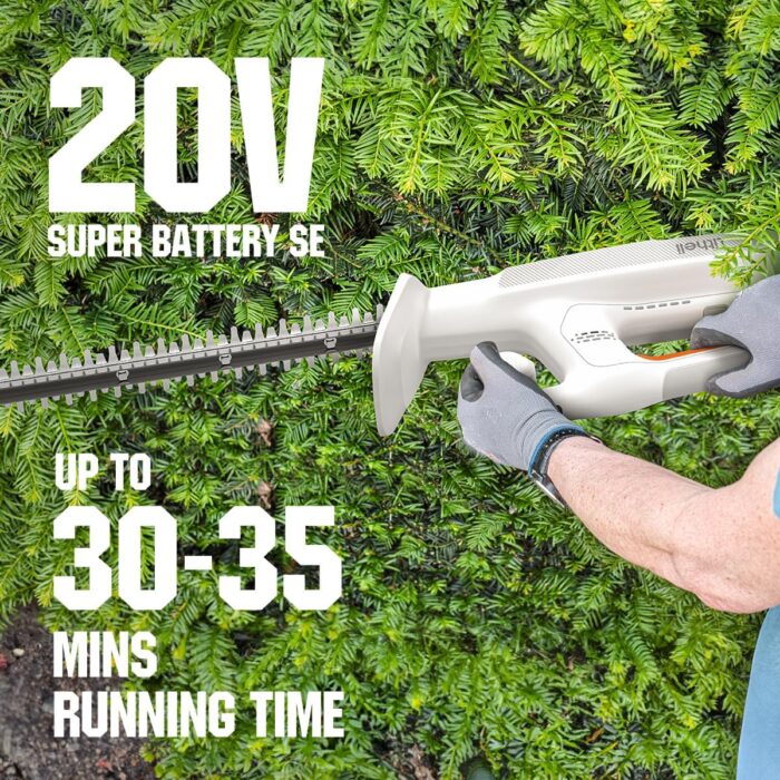 Litheli 20V Cordless Hedge Trimmer 16" (5/8" Cut), Handheld Shrub/Bush Trimmer, Lightweight for Thick Branches & Yard Work,Work with Litheli 20V System (2.5Ah Battery Incl.) - Image 2