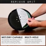 225mm 9-Hole Drywall Sanding Discs - 80, 120, 150, 180, 220 Grit (5 Each) - Fits Festool Planex LHS 225 Sanders - Heavy-Duty Hook & Loop Film Abrasives - Dust-Free Multi-Hole - 25 Pack - Image 7