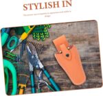 Vaguelly Leather Pruning Shear Cover Tool Kit 2pcs Scissor Pouch for Garden and Salon Adjustable Waist Bag Protective Holder for Hairdressing and Outdoor Use - Image 7