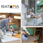 Paint Sprayer - BATAVIA HVLP Electric Spray Paint Gun, 1200ml High Capacity Container Easy to Clean, 4 Nozzles and 3 Patterns, for Furniture, Cabinets, Fence, Walls, Door, Garden Chairs etc - Image 3