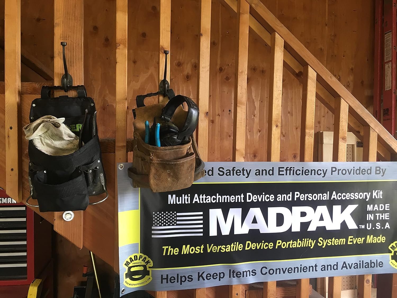 Universal Utility Belt & Versatile Belt Clip System and Enhancement Accessories – Improves Portability, Efficiency, and Safety of Belt Mountable Tools, Equipment, Gear, Made in The USA