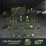 Greenworks 60V 17" Brushless (Push) Mower + 60V (610 CFM) Brushless Blower, 4.0Ah Battery and 3A Charger - Image 15