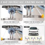 2 Pack Upgraded Wheel Alignment Tool with Extension Arms and 2 Measuring Tapes Heavy Duty Stainless Steel Toe Alignment Tool Plates, Provides Accurate Measurements for Car Truck SUV - Image 4