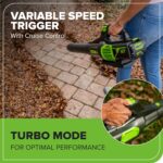 Greenworks 60V 17" Brushless (Push) Mower + 60V (610 CFM) Brushless Blower, 4.0Ah Battery and 3A Charger - Image 10