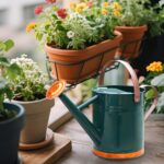 Metal Watering Can for Outdoor and Indoor Plants, Watering Can Decor, 1 Gallon (1 Gallon Green2) - Image 5