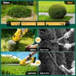 Cordless Grass Shear & Hedge Trimmer for DEWALT 20V Battery, 2 in 1 Handheld Electric Shrubbery Trimmer, Bush Trimmer for Yard & Garden, Lawn(Tool Only) - Image 5