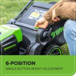 Greenworks 60V 17" Brushless (Push) Mower + 60V (610 CFM) Brushless Blower, 4.0Ah Battery and 3A Charger - Image 6