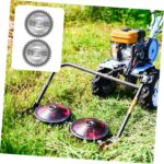 SUPVOX 2pcs Tungsten Carbide Blades for Electric Lawn Mowers Diameter Cutting Disks Weed Trimmer Accessories for Efficient Grass Cutting and Lawn Care - Image 2