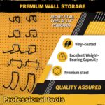 ELEAD 12-Piece Pegboard Hooks with Extension Straps, Heavy Duty Organizer Pegboard Accessories Fit for 1/4" Pegboard, Peg Board Tool Utility Hangers for Power Tool, Drill, Bag, Cord - Image 4