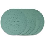 225mm 9-Hole Drywall Sanding Discs - 80, 120, 150, 180, 220 Grit (5 Each) - Fits Festool Planex LHS 225 Sanders - Heavy-Duty Hook & Loop Film Abrasives - Dust-Free Multi-Hole - 25 Pack