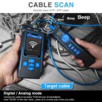 NOYAFA NF-8508 Network Cable Tester with Optical Power Meter, CAT5 CAT6 Cable Toner Ethernet Cable Tester, RJ45 Network Tester, VFL PoE QC Test Wire Tracer Port Flashing 200M Length Test - Image 2