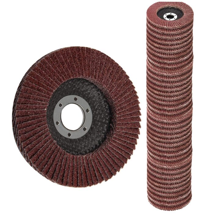 Flap Discs 40 PCS 4.5 Inch – 40 60 80 120 Grit Grinding Discs 4 1/2 Assorted Sanding Grinding Wheels,Aluminum Oxide Abrasives,Grinder disc