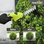 SnapFresh Hedge Trimmer Cordless Grass Shear, 2 in 1 Electric Grass Trimmer and Hedge Shears, Handheld Bush Trimmer/Grass Cutter/Shrub Trimmers with Battery for Garden & Lawn, Type-C Cable Included - Image 7