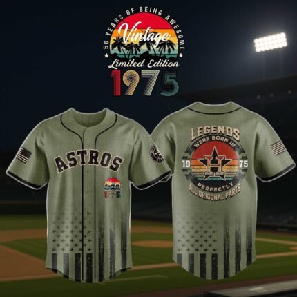 Astros 50th Soth Birthday Vintage Legends Jersey 2025
