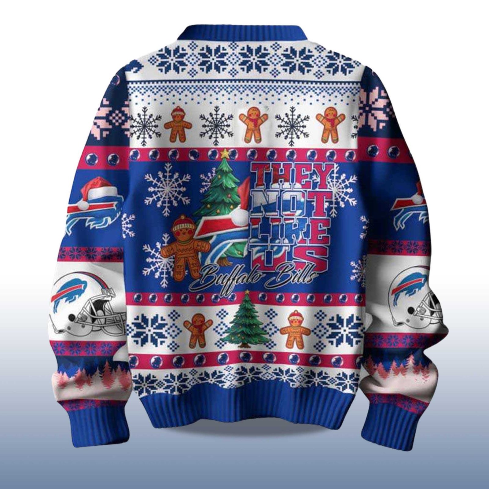 2025 Buffalo Bills They Not Like Us Christmas Ugly Sweater