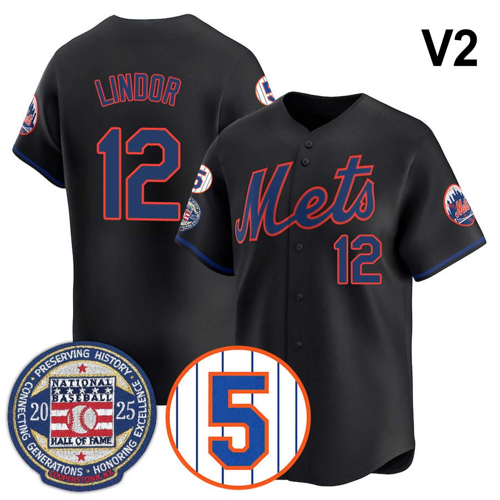 New York Mets Hall of Fame Gold Jersey 2025