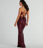 Bethanie Formal Sequin V-Neck Mermaid Dress - Image 11