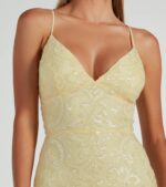 Bethanie Formal Sequin V-Neck Mermaid Dress - Image 16