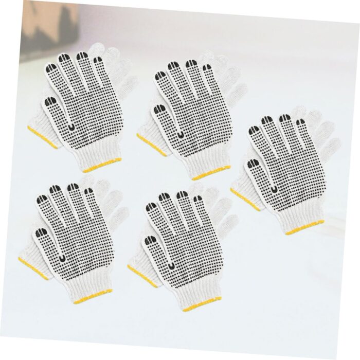 5pairs -scald Thermal Insulation Gloves Work Gloves for Home and Garden Use Skidproof and Wearproof Design Random Colors - Image 8