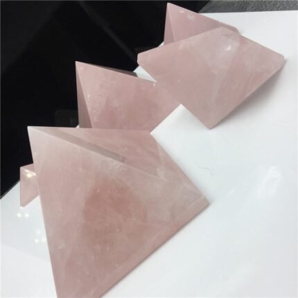 Natural Rose Quartz Pyramid