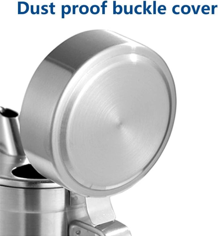 550ML Stainless Steel Olive Oil Dispenser Bottle, Leakproof Oil Container with Lid & Wide Mouth for Kitchen, Cooking, BBQ - Image 6