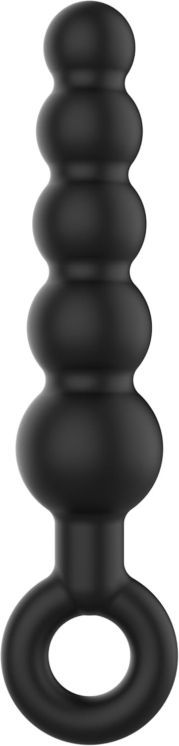 8 inch Silicone Anal Beads Butt Plug with Pull Ring,Long Anal Dildo with 5 Gradual Knots,Female G-spot Anal Stimulator & Male Prostate Massager,Big Anal Trainer Stretcher & Anus Dilator Adult Sex Toys