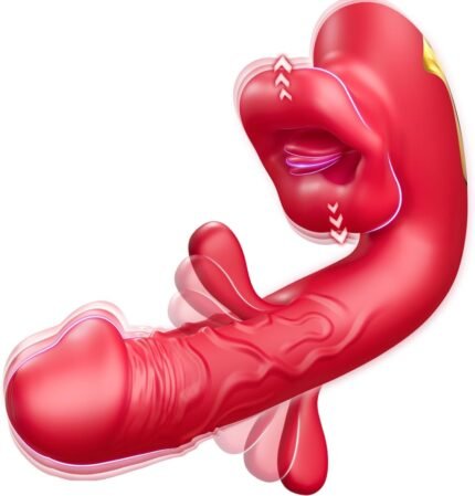 G Spot Vibrator Sex Toys for Women- Adult Female Sex Toy with 10 Flapping & Vibrating & Licking Biting Modes Tongue Toy for Women Clitoral Nipples Sex, Sucking Clit Vibrator Adult Sex Toys & Games