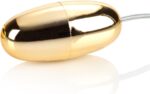 CalExotics Pocket Exotics Wired Bullet Vibrator - Sex Toys for Couples - Adult Vibe Egg Massager - Gold - Image 5