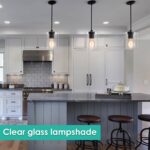 1 Pack Clear Glass Lamp Shade, with 1-5/8" Fitter Opening, Cylinder Glass Lamp Shade Replacement for Table Lamps,Wall Lamps,Pendant lights and Bathroom Vanity lights. - Image 9