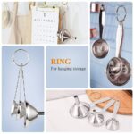 3 in 1 Metal Funnels for Filling Bottles Stainless Steel Small Kitchen Funnel Set for Transferring Essential Oils Liquid Fluid Spice Dry Ingredients Powder, Durable and Dishwash Safe - Image 4