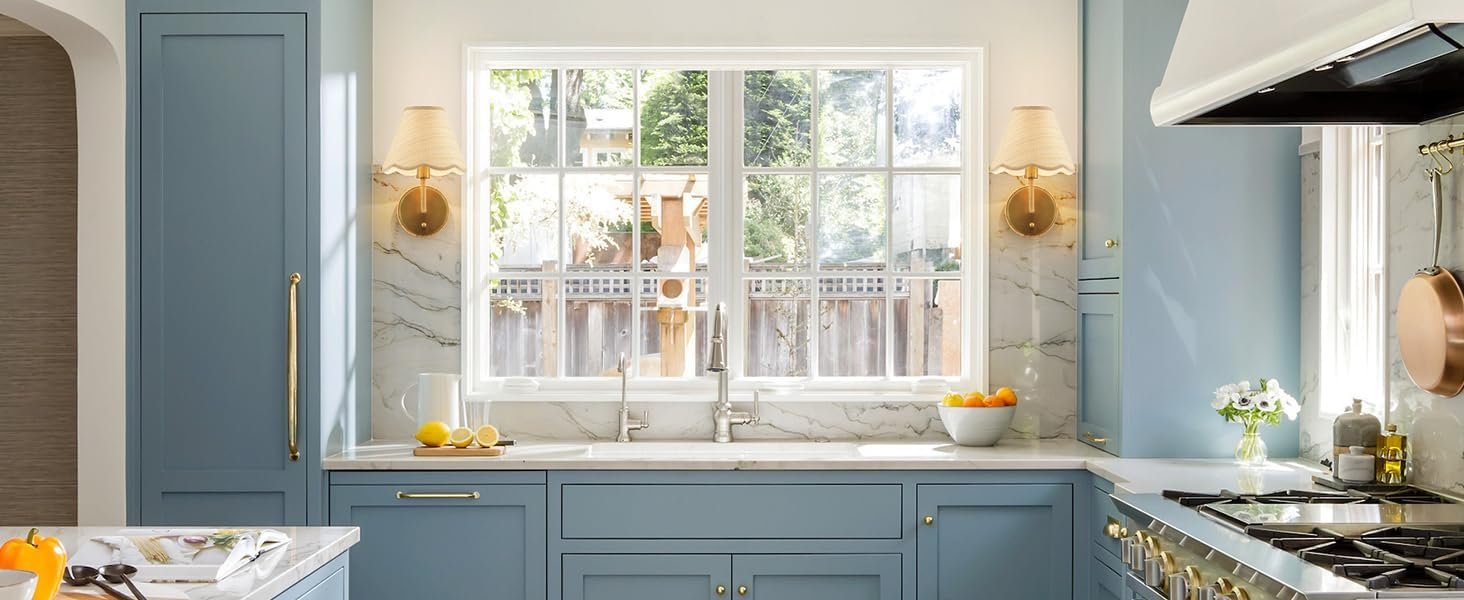 Elycucpa Boho Hand Woven Rattan Wall Sconces Set of Two Rustic Industrial Wall Lamp Brass Farmhouse Wall Lights for Bedroom Living Room Hallway Vanity, Dia 11”, UL Listed