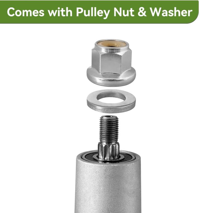 130794 Spindle Fit for Craftsman LT1000 Riding Mower - 128285 Spindle Fit for HU Poulan Sears Craftsman LT2000 LT3000 DLT3000 Lawn Mower with 38" 42" Deck, Included 3 Tapped Bolts & Holes - Image 4