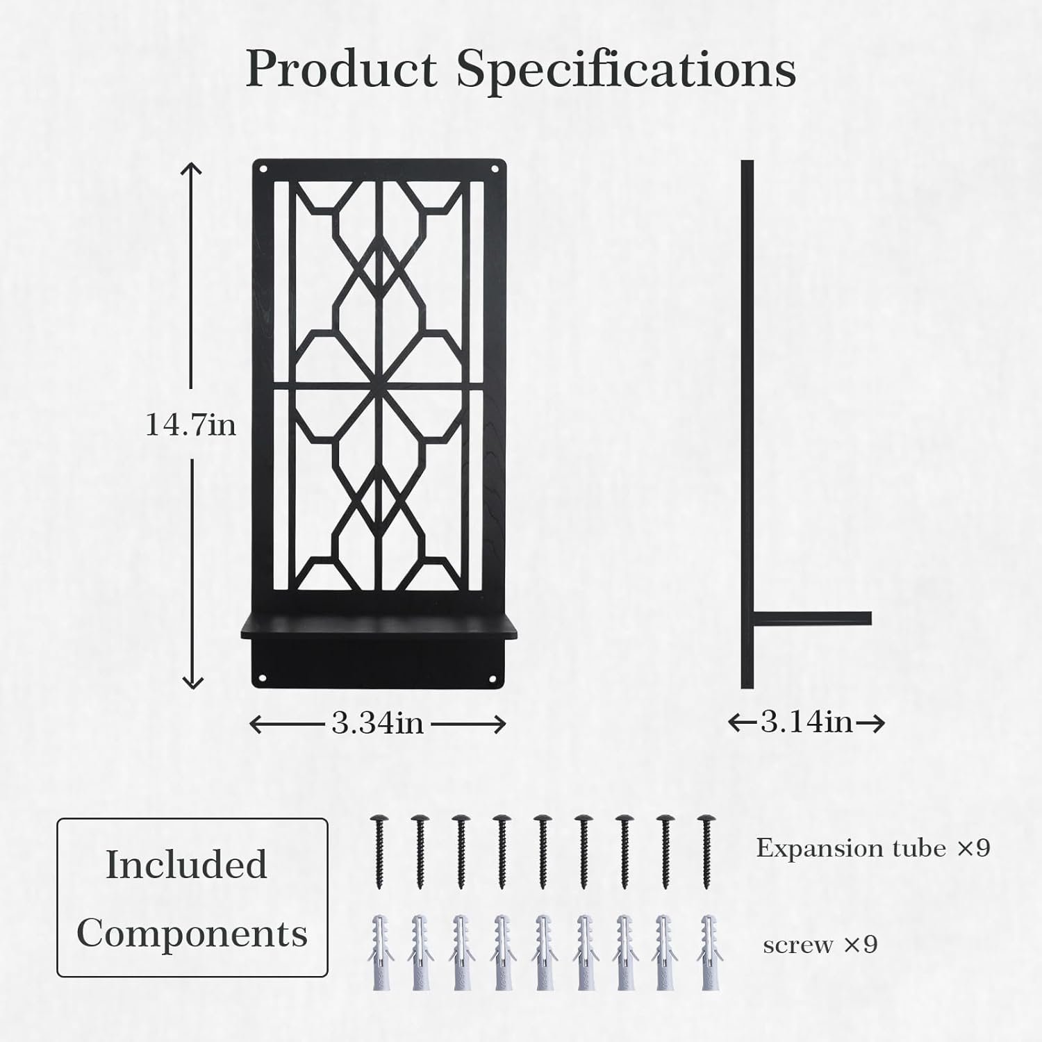 OYEFLY Farmhouse Rustic Wall Candle Holder,Minimalist Rustic Wall Art (Style 2)