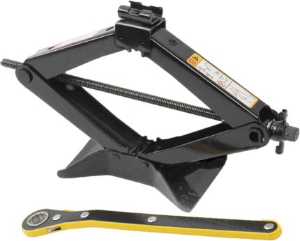 Scissor Jack Max 3T (6614lb) Load Capacity, Heavy Duty Lifting Jack for Car with Hand Crank,Lift Range from 3.93″ to 17.3″
