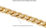 Medium Size Fabulous Metal Shoulder Crossbody Purse Strap Replacement Bag Chain Accessories (18‘’, Antique Gold) - Image 3