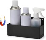 AIRTOON Magnetic Aerosol Spray Can Holder, Magnetic Bottle Holder for Garage, Workspace and Home, Black