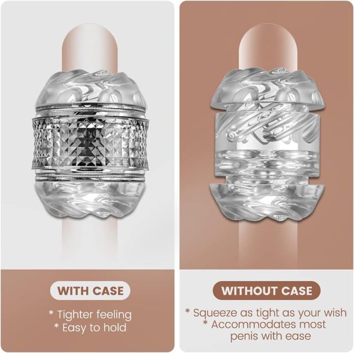 Manual Sucking Male Adult Sex Toys for Men Penis Stroker,Open Ended Male Men's Sex Toy Masturbator Pocket Pussy Sleeve for Men,Masturbation Cup for Man Him,Pleasure Masturbators Pocket Pussies - Image 5