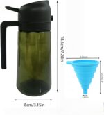 Kitchen Maiden 2 in 1 Oil Dispenser,2 in 1 Oil Dispenser and Oil Sprayer,Oil Dispenser Bottle Spray and Pour,for Kitchen Air Fryer, Frying, BBQ（1Pcs） - Image 5