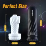 Tracy's Dog Automatic Male Masturbator, Adult Sex Toys for Men with 3 Twisting and 5 Thrusting Vibration Modes, Hands-Free Heating Male Vibrating Stroker for Men Guy Pleasure, Steelcan - Image 7