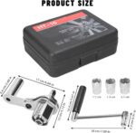 Torque Multiplier Wrench Set - 1:16 Torsional Torque Wrench Lug Nut Remover Tool Set Labor Saving Torque Multiplier 1/2 Drive with 17mm/19mm/21mm Sockets for Loosening Car Tire Lug Nuts - Image 4