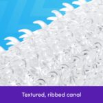 Lovehoney Double Stroker Male Masturbator - 5.5 Inch Stretchy Reversible Penis Stroker - Double Textured Male Sex Toy - Self Pleasure Sex Toys for Men - Waterproof - Clear - Image 4
