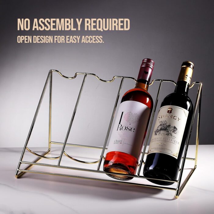 Wine Bottle Display Shelf,Wine Storage Rack, Liquor Bottle Display Shelf, Bar Kitchen Small Wine Rack for Bar Family - Image 8