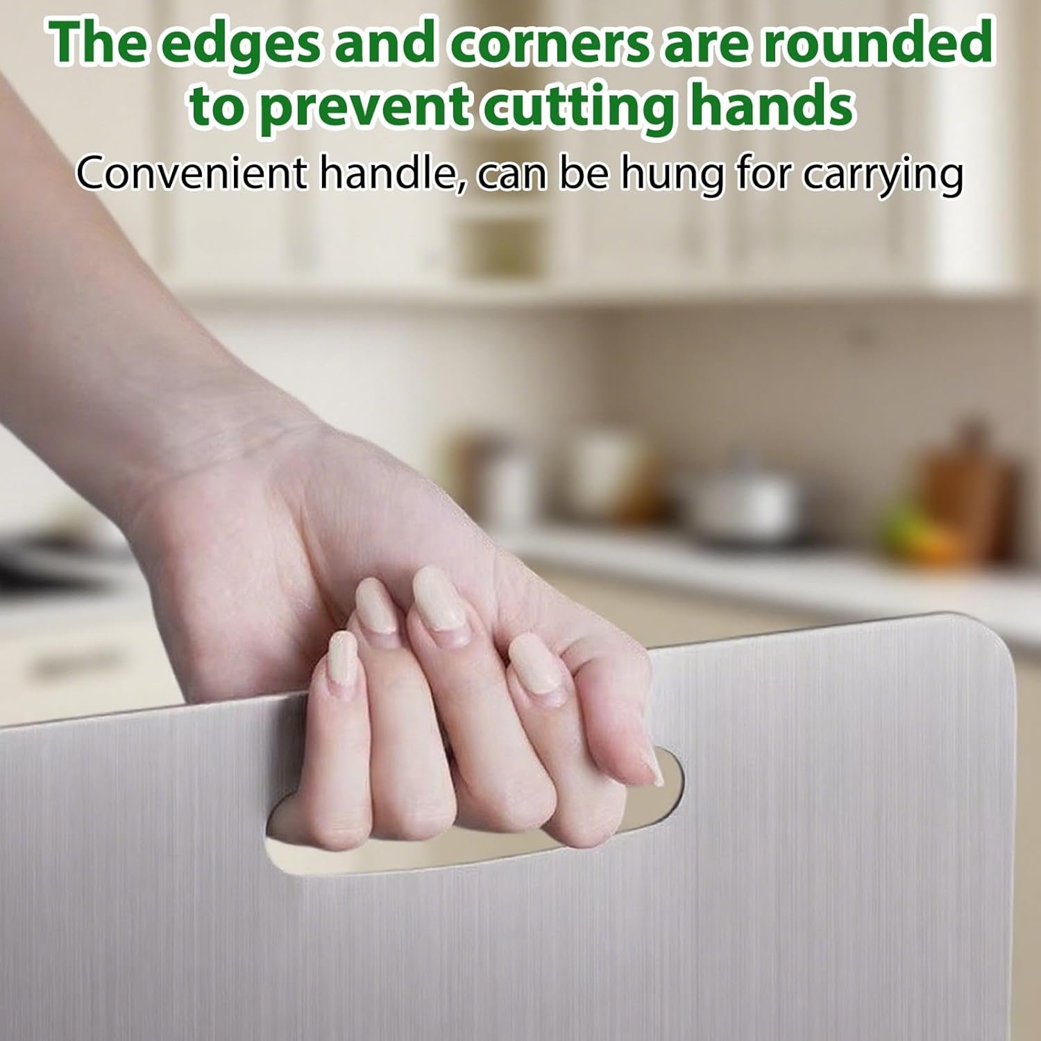 Katuchef Cutting Board, Katuchef Titanium Cutting Board, Cutting Boards, Stainless Double Sided Steel Cutting Boards for Cutting Meat Vegetable Fruit (13.4″L x 9″W)