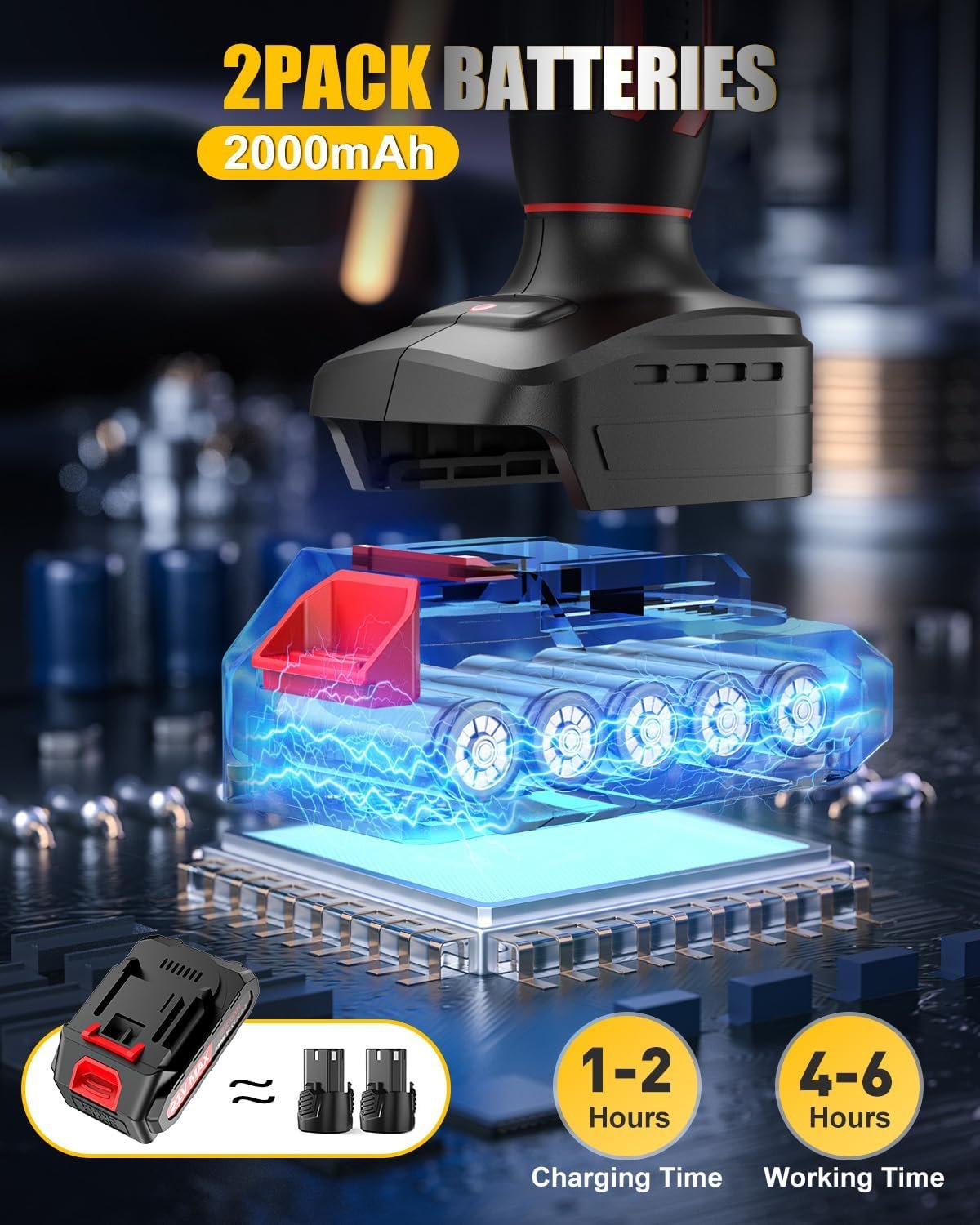 Electric Pruning Shears Cordless, 1.4″ Cutting Diameter, LCD Display with Cutting Count & Battery Level, Powerful Brushless Motor, 2×2000mAh Batteries, Battery Pruner for Garden, Orchard & Fruit Trees