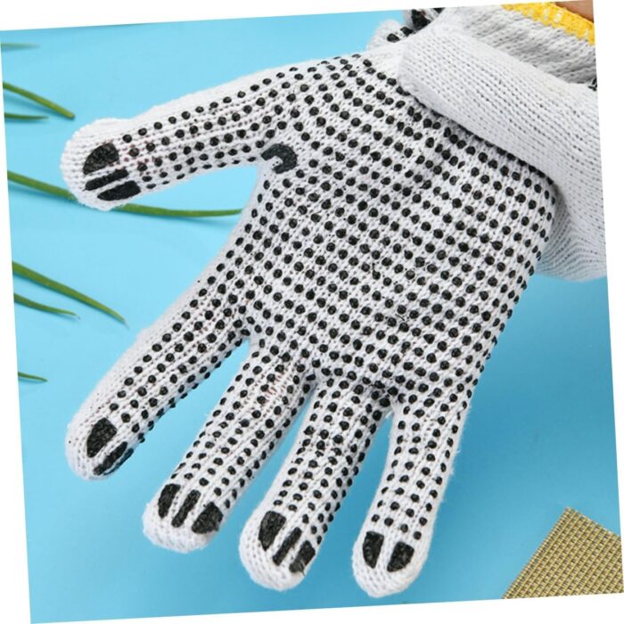 5pairs -scald Thermal Insulation Gloves Work Gloves for Home and Garden Use Skidproof and Wearproof Design Random Colors - Image 3
