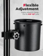 ‎KEMIMOTO Motorcycle Cup Holder, Upgraded ATV Drink Holder with 0.6"-1.5" Metal Clamp, 32OZ Bike Water Bottle Holder for UTV, Scooter, Boat, Stroller, Wheelchair, Golf, Tractor - Image 4