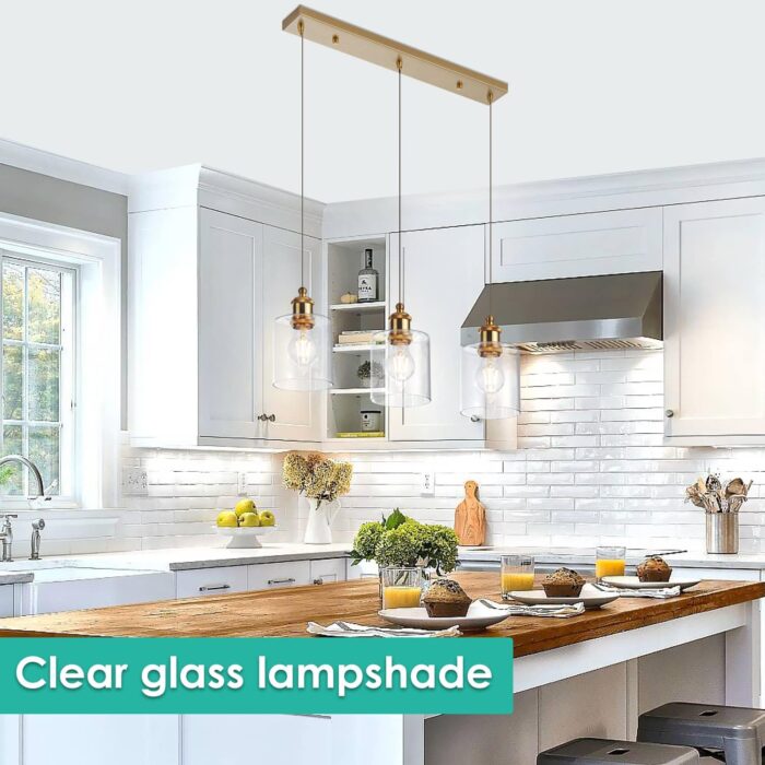1 Pack Clear Glass Lamp Shade, with 1-5/8" Fitter Opening, Cylinder Glass Lamp Shade Replacement for Table Lamps,Wall Lamps,Pendant lights and Bathroom Vanity lights. - Image 5