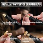 Mini Rotary Tool Set, Black, Stepless adjustable speed up to 18000rpm 13W, 12V,27-Piece Detail Sander Grinder Pen Kit with Accessories for Small Crafts, DIY Projects - Image 6